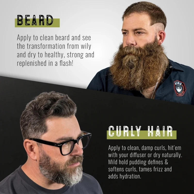 Pudding hydratant barbe et cheveux "Con Man" (222ml/7.5oz)