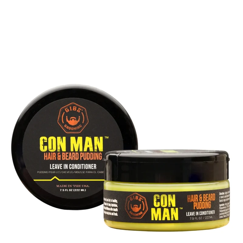 Pudding hydratant barbe et cheveux "Con Man" (222ml/7.5oz)