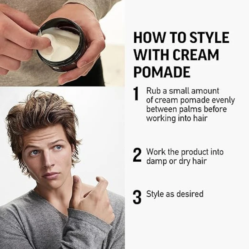 Crème coiffante "Cream Pomade" - Tenue et brillance légère (85g/3.0oz)