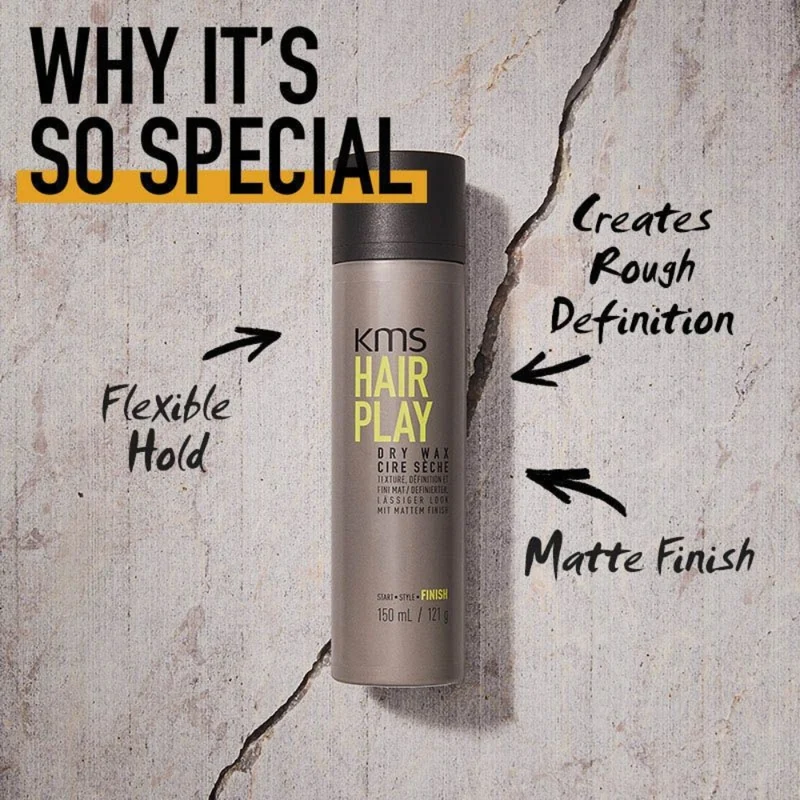 Cire sèche en spray "HairPlay Dry Wax" - Texture, dimension et fini mat (124g/4.3oz)