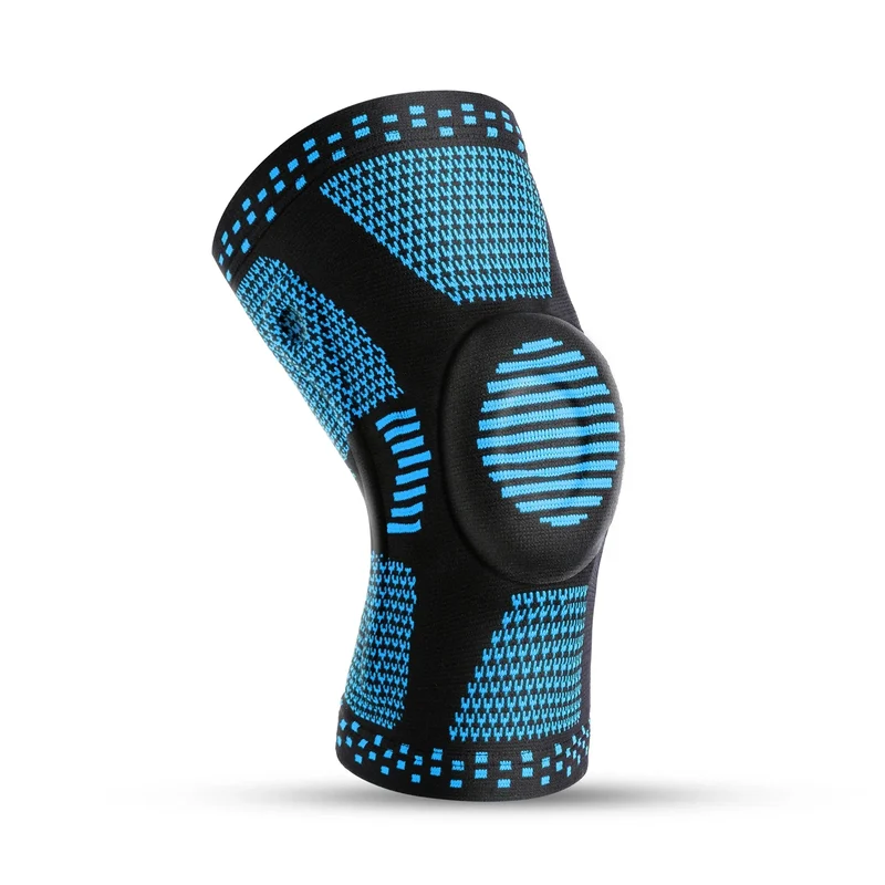 Fascia Compressiva per Ginocchio – Bendaggio in Silicone per Stabilità, Sollievo dal Dolore e Protezione durante Sport e Allenamento