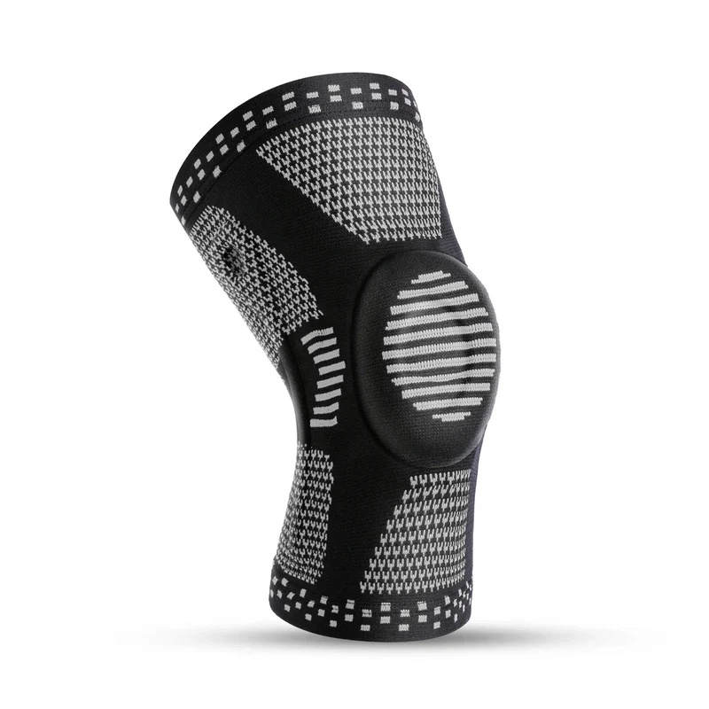 Fascia Compressiva per Ginocchio – Bendaggio in Silicone per Stabilità, Sollievo dal Dolore e Protezione durante Sport e Allenamento