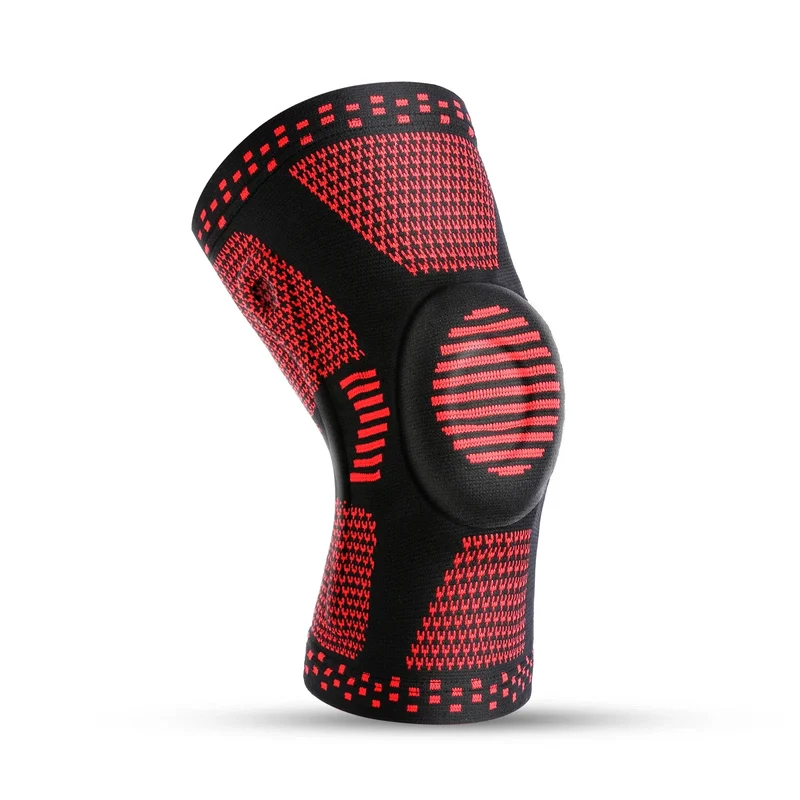 Fascia Compressiva per Ginocchio – Bendaggio in Silicone per Stabilità, Sollievo dal Dolore e Protezione durante Sport e Allenamento