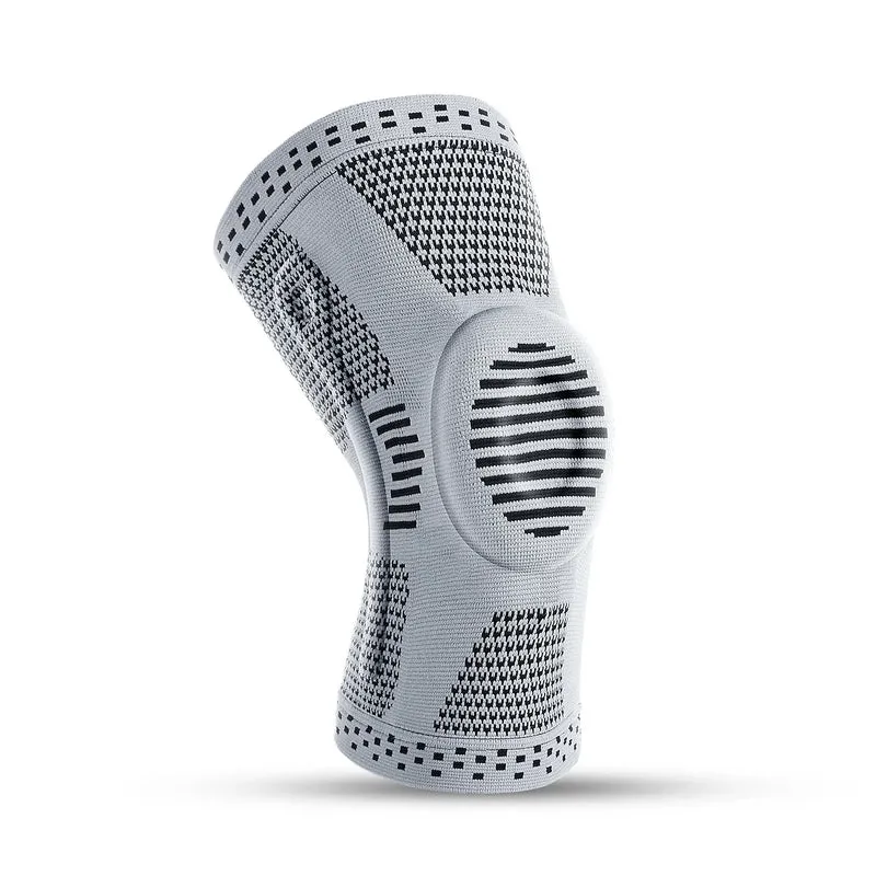 Fascia Compressiva per Ginocchio – Bendaggio in Silicone per Stabilità, Sollievo dal Dolore e Protezione durante Sport e Allenamento