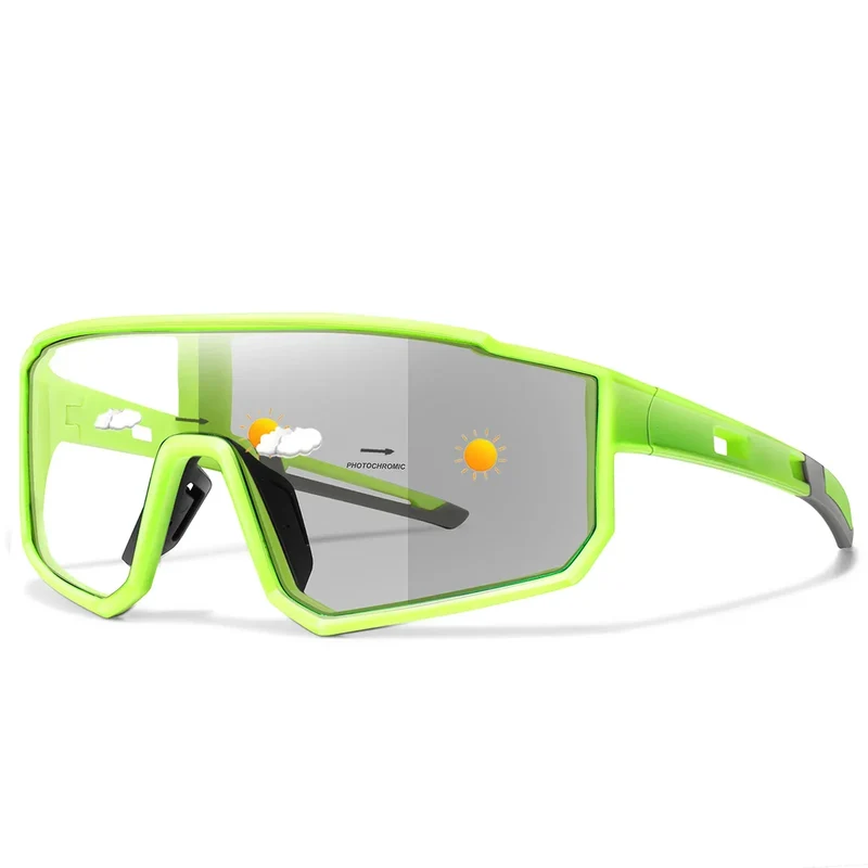 Occhiali da sole sportivi – Lenti fotocromatiche con protezione UV e montatura leggera