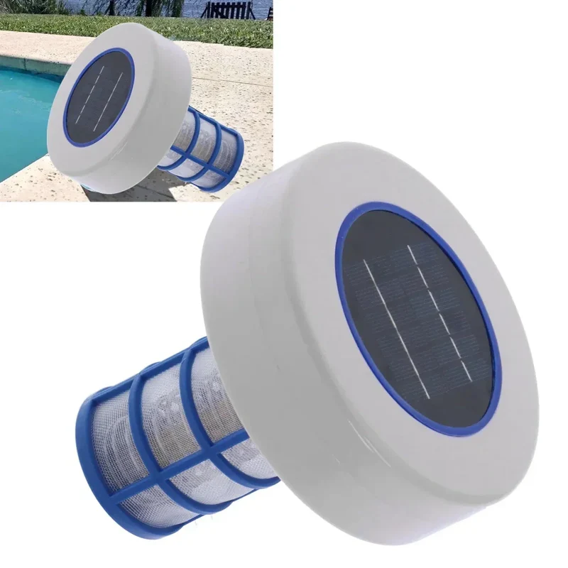 Pulitore Solare per Piscina – Ionizzatore Galleggiante a Energia Solare per Acqua Facile da Manutenere