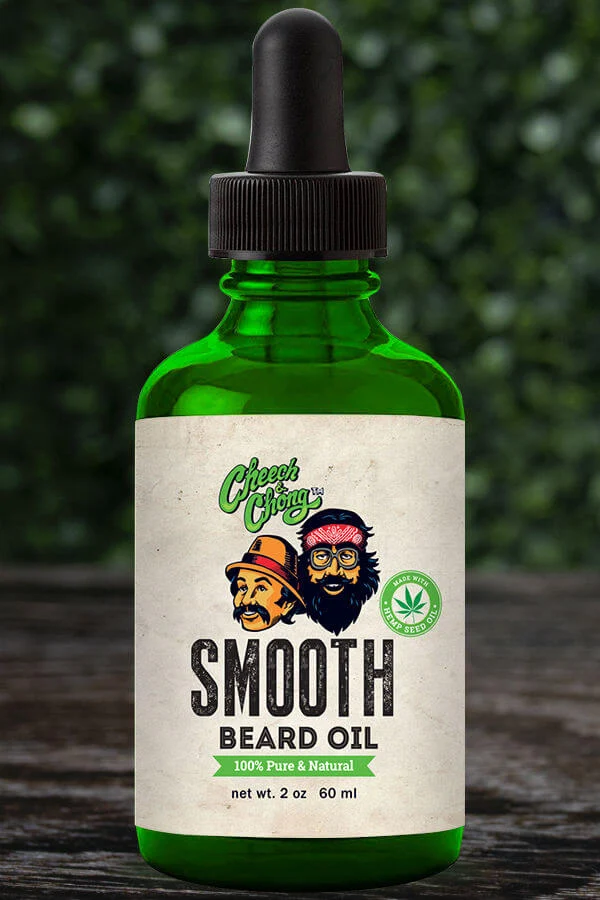 Huile à barbe ''Smooth'' de lissage à base d'huile de graines de chanvre - Non-parfumée (60ml/2.0oz)