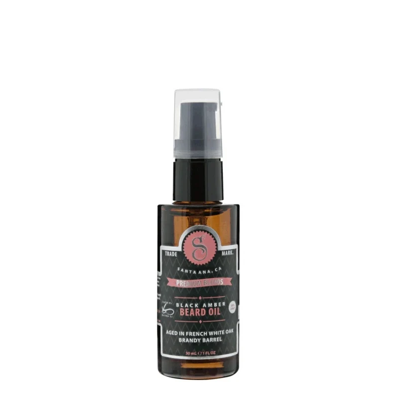 Huile à barbe "Premium Blends Beard Oil" - Ambre Noir (30ml/1.0oz)