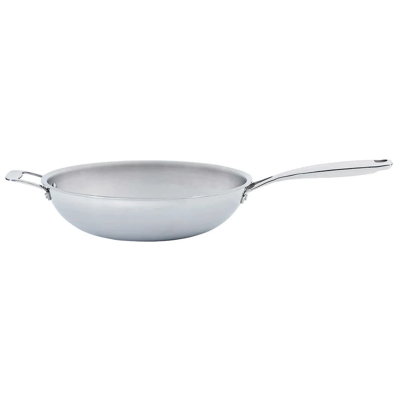 Wok en Acier Inoxydable de 3 Pièces