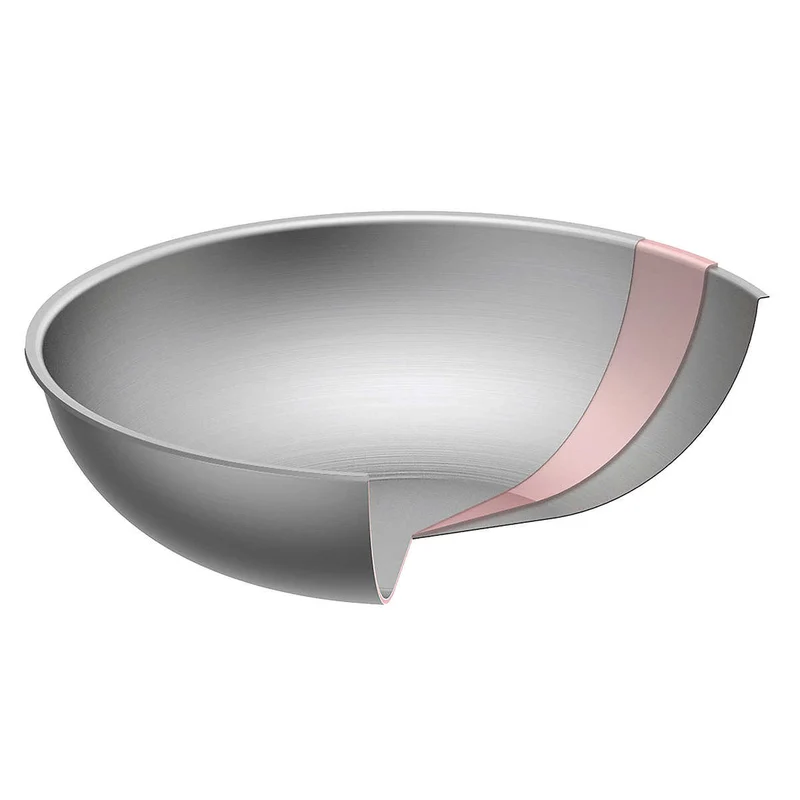 Wok en Acier Inoxydable de 3 Pièces
