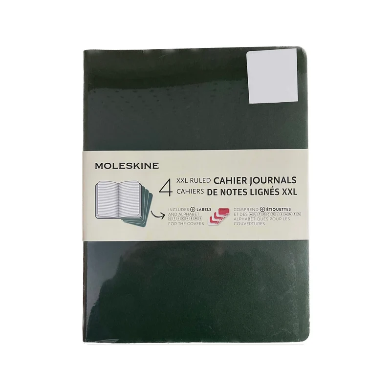 MOLESKINE - Ensemble de 4 Cahiers de Notes Lignés XXL