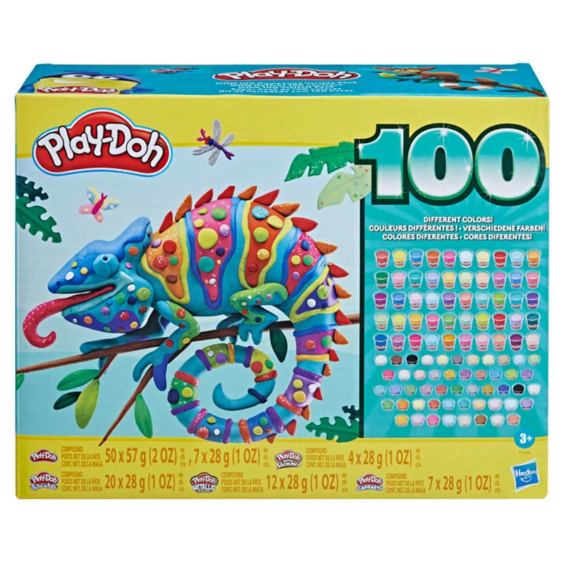 PLAY-DOH - Coffret de Pâte à Modeler 100 Couleurs Wow