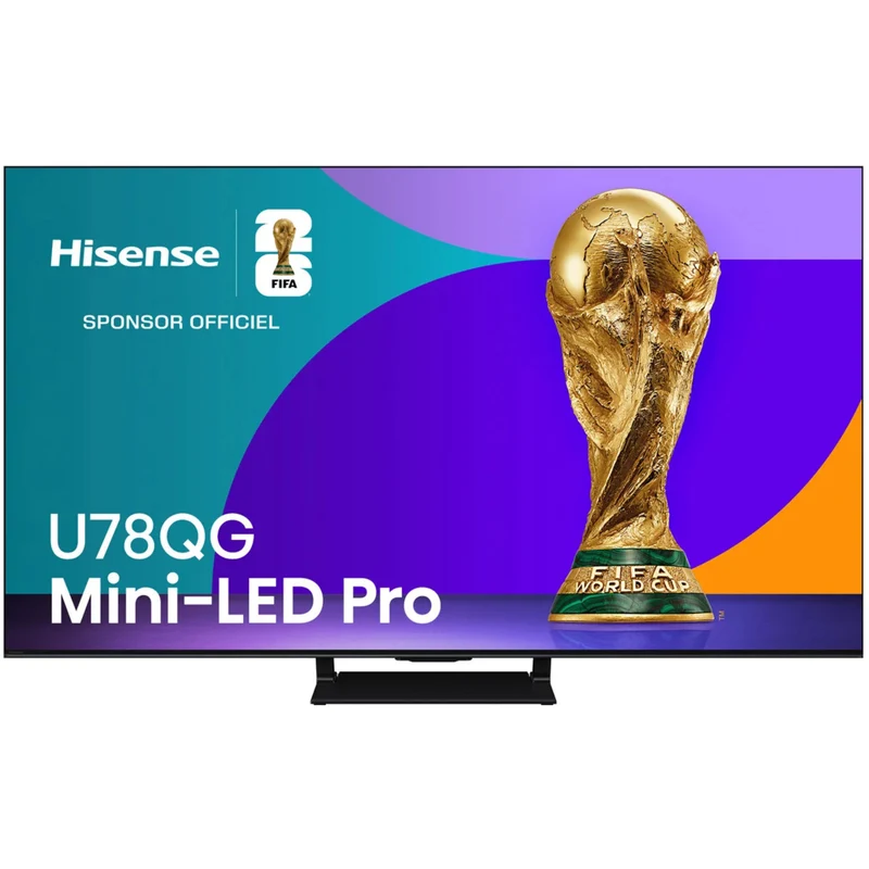 HISENSE - Téléviseur Intelligent Google QLED Pro mini-DEL HDR UHD 4K U78QG de 55 po *Boite Ouverte*