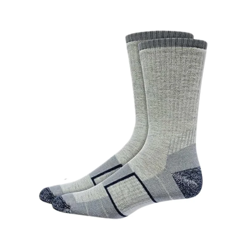 KIRKLAND SIGNATURE - Paquet de 4 Paires de Chaussettes Entièrement Coussinées en Mélange de Laine de Mérinos