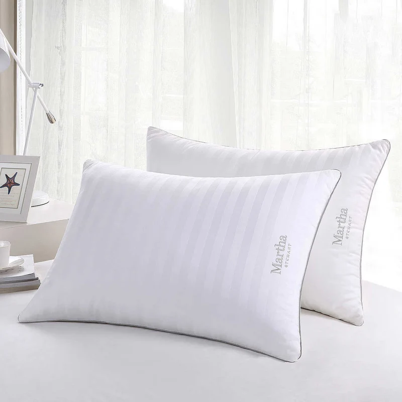MARTHA STEWART - Ensemble de 2 Oreillers de Plumes et de Duvet