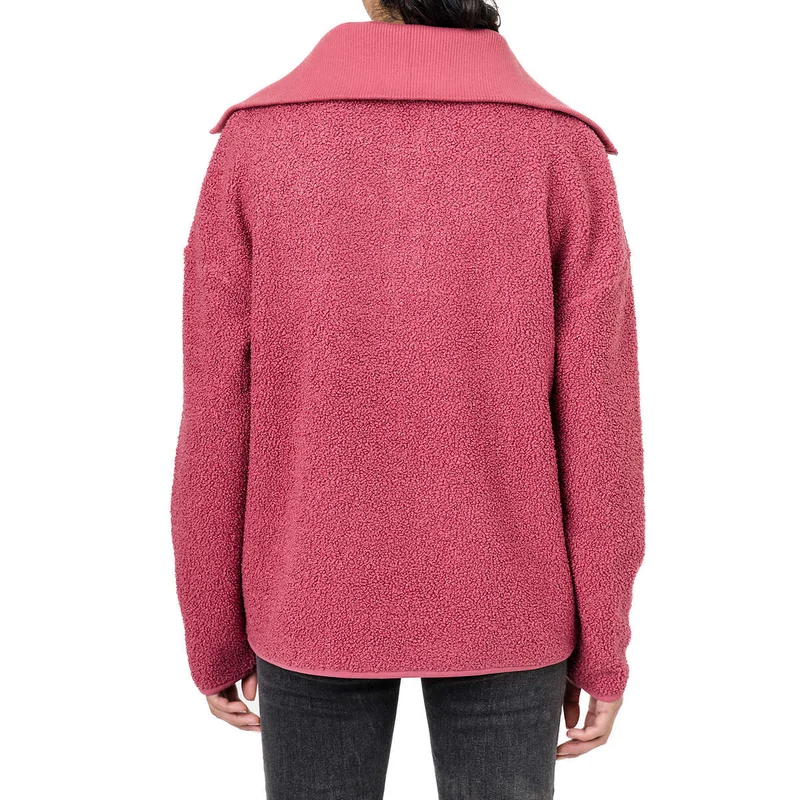 ELLE - Chandail en Molleton à Glissière un Quart pour Femme