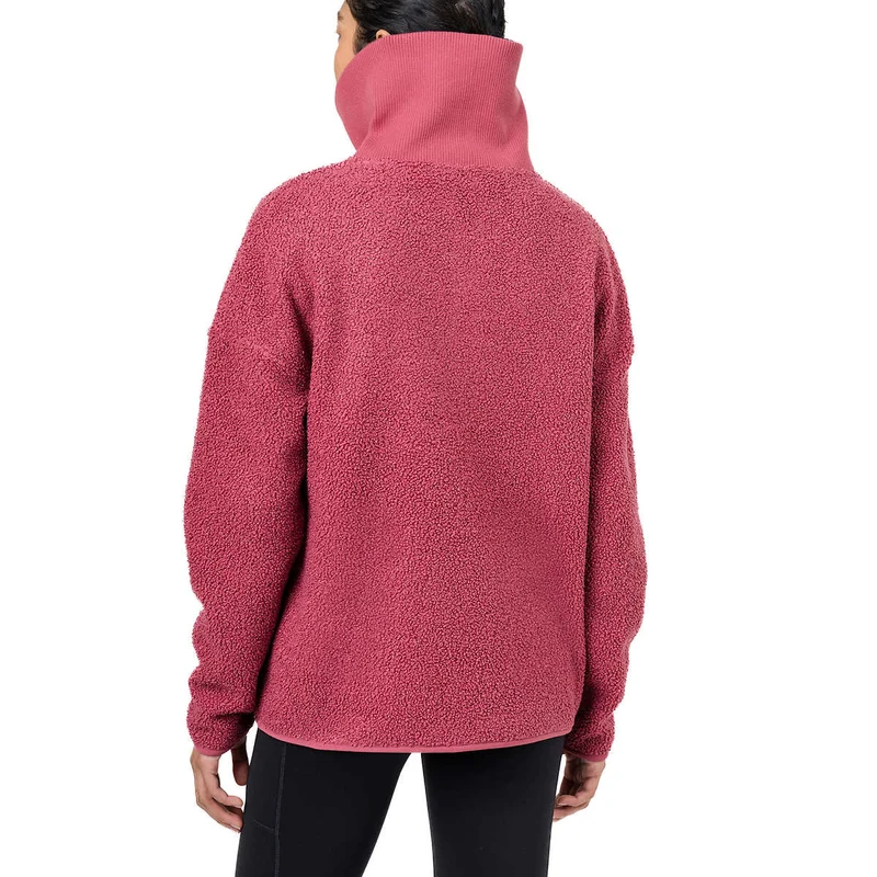 ELLE - Chandail en Molleton à Glissière un Quart pour Femme