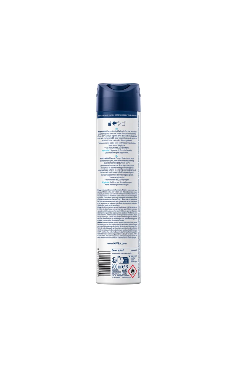 Déodorant spray anti-transpirant - Derma Control Defend - Homme - 200 ml