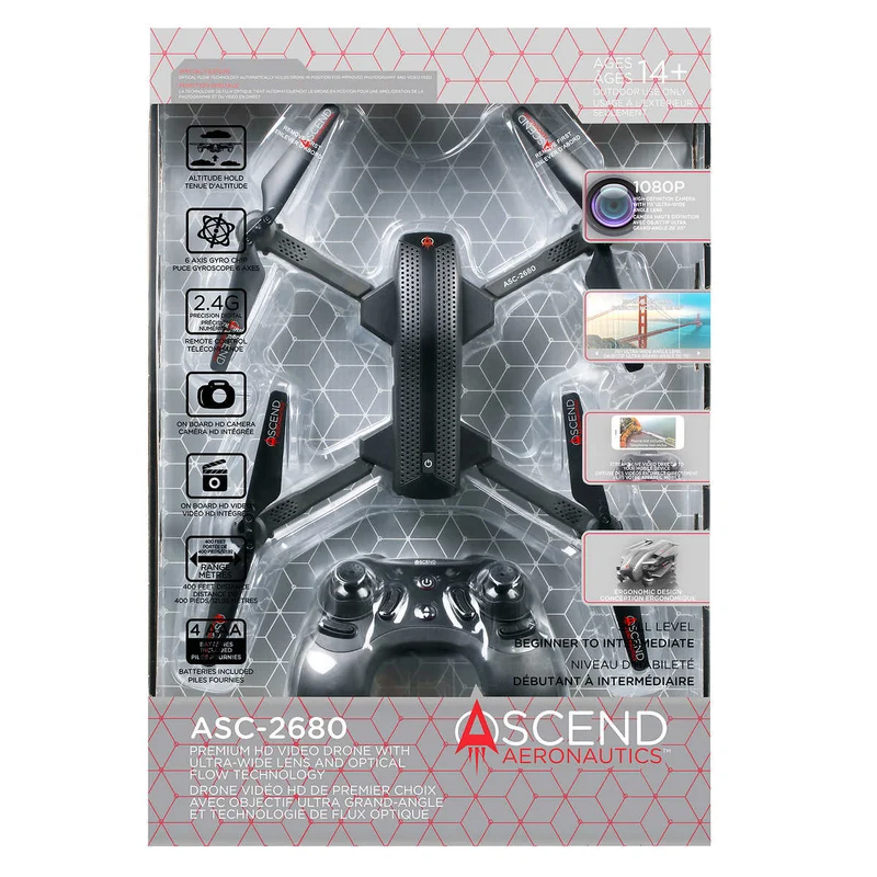 ASCEND AERONAUTICS - Drone Vidéo HD ASC-2680