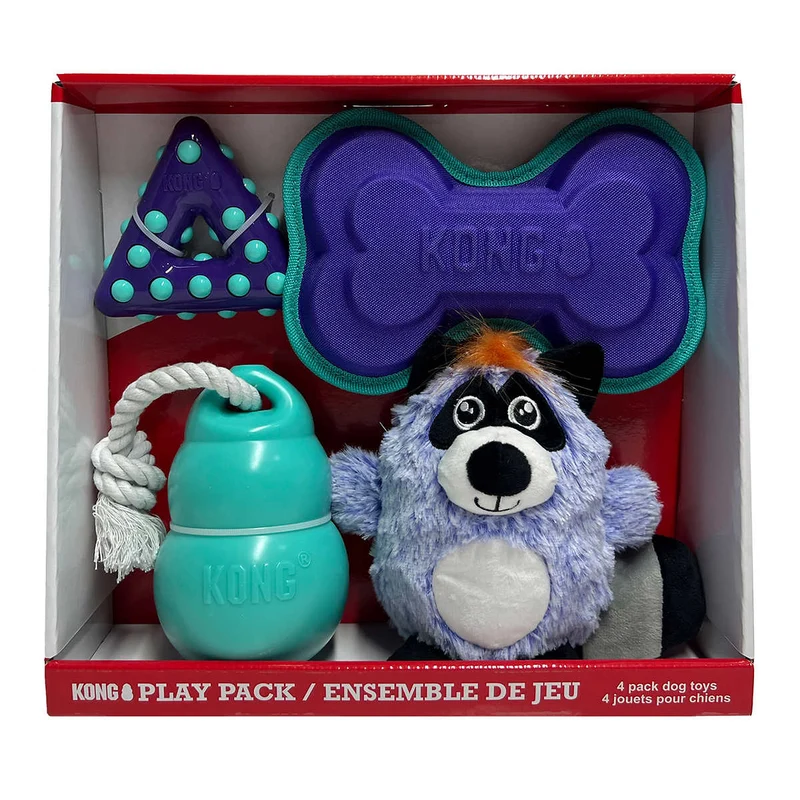 KONG - Ensemble de 4 Jouets pour Chien