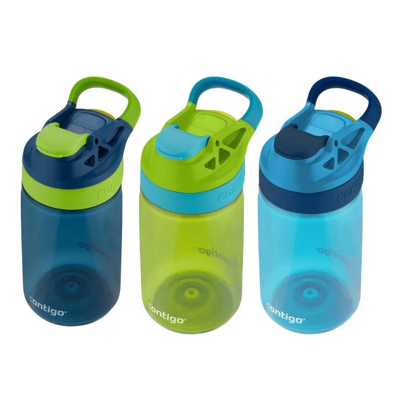 CONTIGO - Ensemble de 3 Bouteilles d'Eau pour Enfant