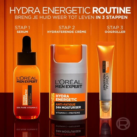 L'Oréal Paris Men Expert Hydra Energetic Vitamin C Shot Serum - serum met 10% puur vitamine C -30 ml