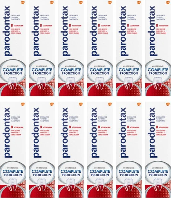Parodontax - Tandpasta - Complete Protection - Whitening - 75ml x 12
