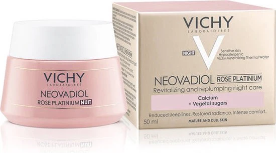 Vichy Neovadiol Rose Platinum Nachtcrème - Revitaliserend - Rijpe huid- 50ml