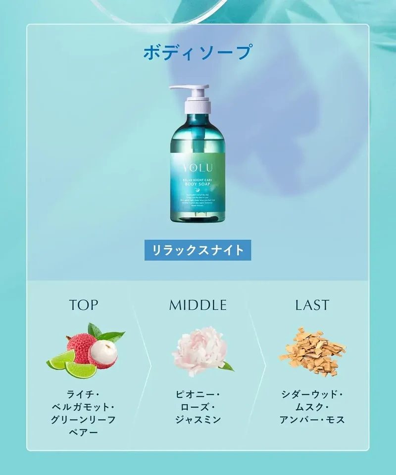 YOLU Treats Summer Body Soap 525g Relaxing Night Moisturizing Care