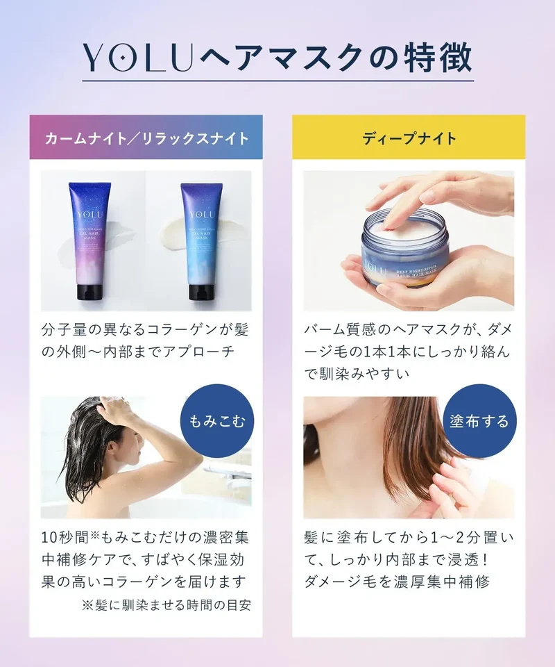 YOLU Night Repair Hair Mask Jar | Night Hair Repair Treatment