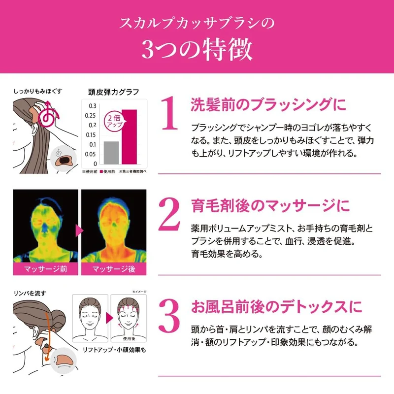 S-HEART-S Scalp Kassa Massage Brush