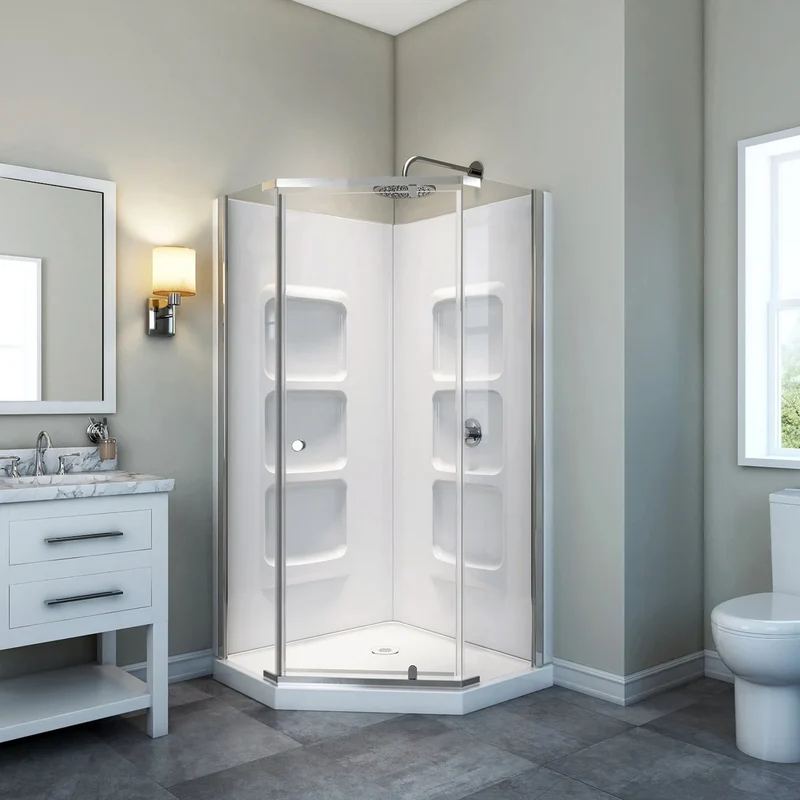 APPOLLO - Ensemble de Douche Néo-Angle Bethany *Boite Ouverte*