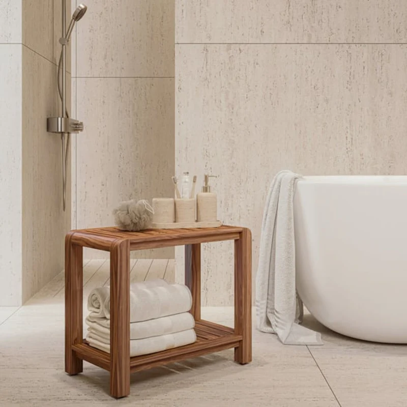 TEAK HAUS - Banc de Douche
