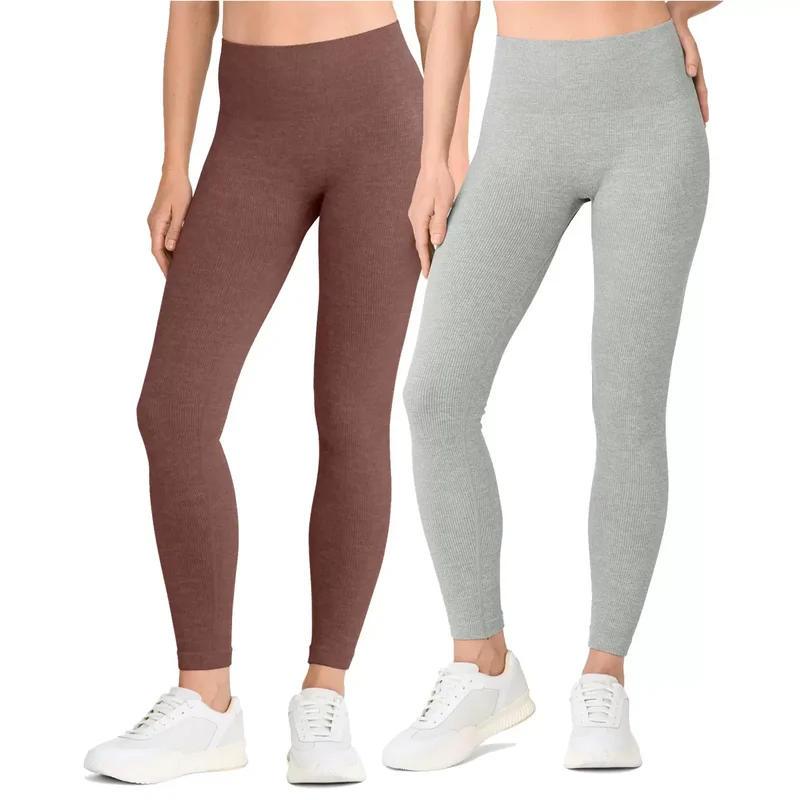 LEMON - Paquet de 2 Leggings Côtelés pour Femme