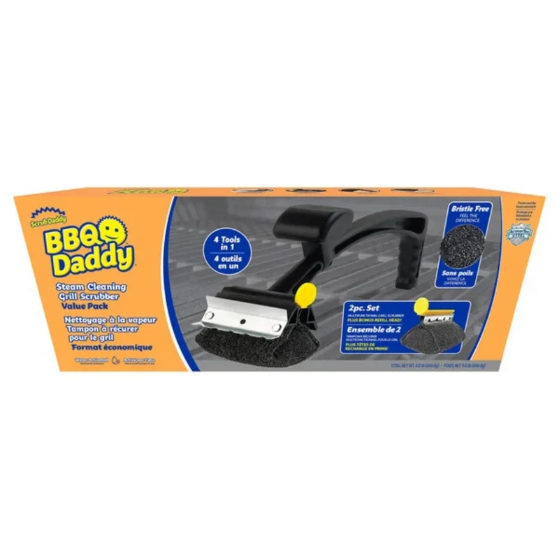 SCRUB DADDY - Ensemble Économique pour un Nettoyage à la Vapeur du Grill BBQ Daddy