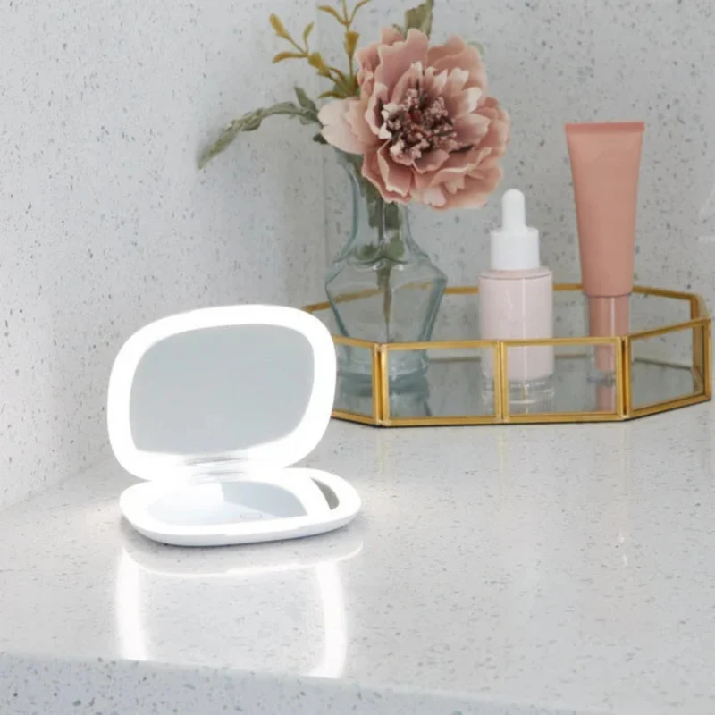 GLO TECH - Miroir Compact à LED