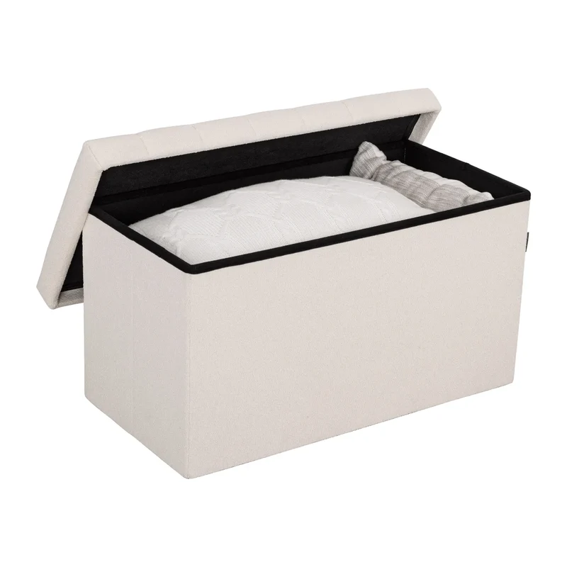 SEVILLE CLASSICS - Coffre-Banc de Rangement Pliable Boucle