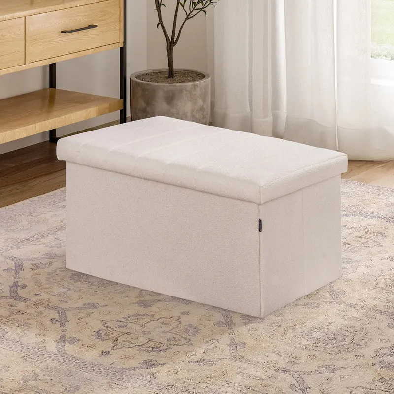 SEVILLE CLASSICS - Coffre-Banc de Rangement Pliable Boucle