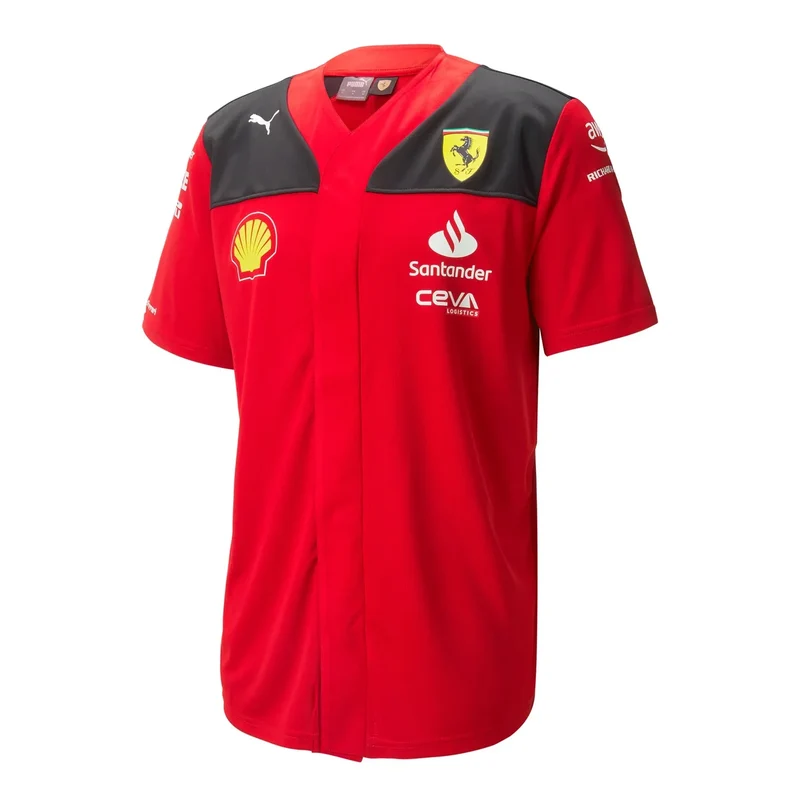 PUMA - T-Shirt de Baseball Scuderia Ferrari F1 pour Homme