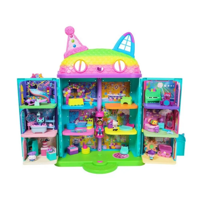 GABBY'S DOLLHOUSE - Coffret Cadeau Maison Festive de Gabby + Pièces de Luxe