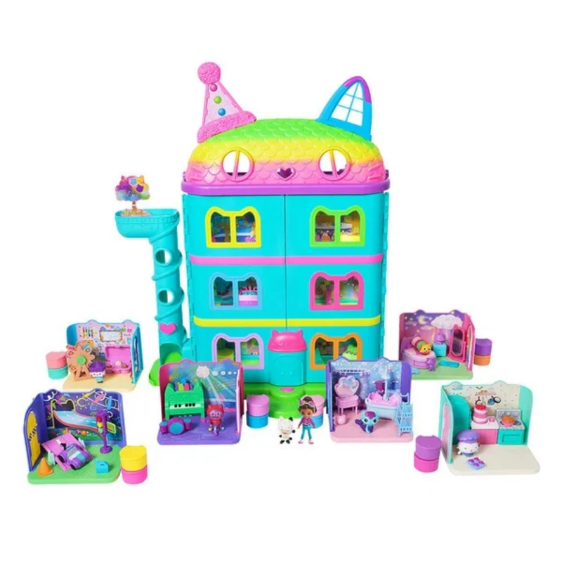 GABBY'S DOLLHOUSE - Coffret Cadeau Maison Festive de Gabby + Pièces de Luxe