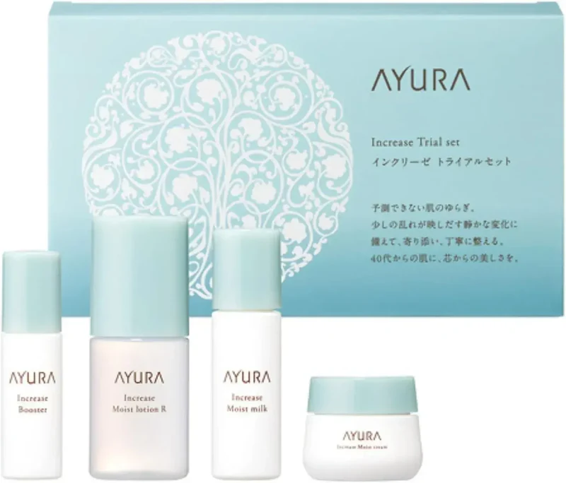 Ayura Increase 4-Piece Trial Set for Dry Sensitive Skin, Herbs