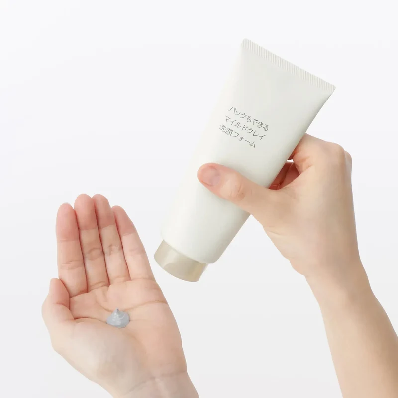 Muji Mild Clay Facial Cleansing Foam Packable Cleanser