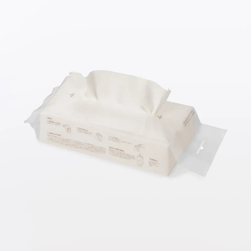 Muji Natural Cotton Facial Towel for Gentle Daily Skincare
