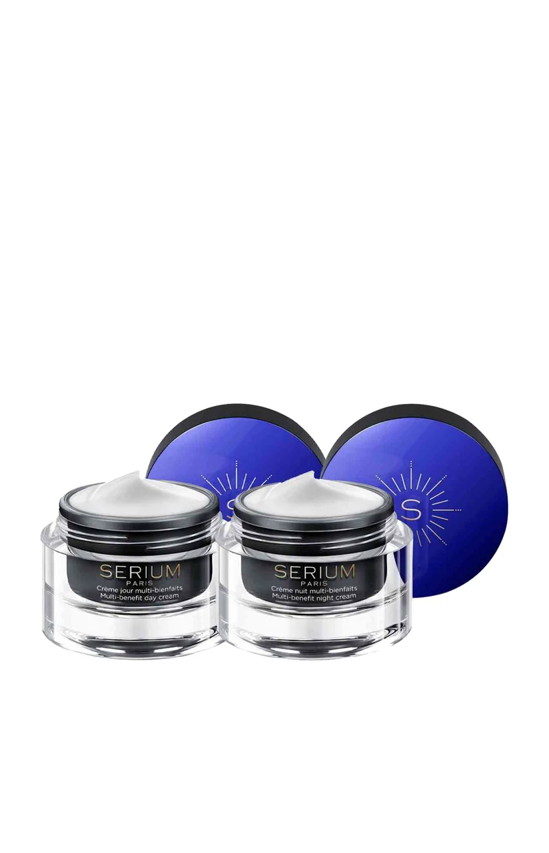 Crèmes multi-bienfaits jour & nuit - Acide hyaluronique & collagène - 2 x 50 ml