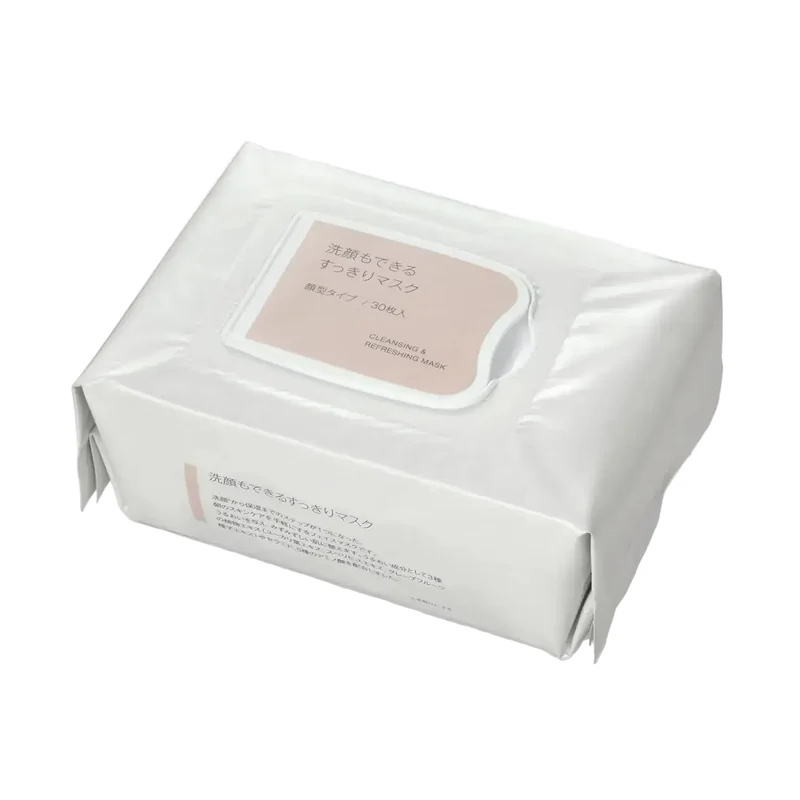 Muji Clean Face Mask 30-Pack 9.5 fl oz Gentle Skincare