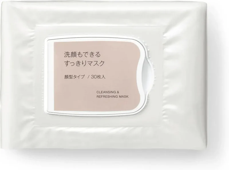 Muji Clean Face Mask 30-Pack 9.5 fl oz Gentle Skincare