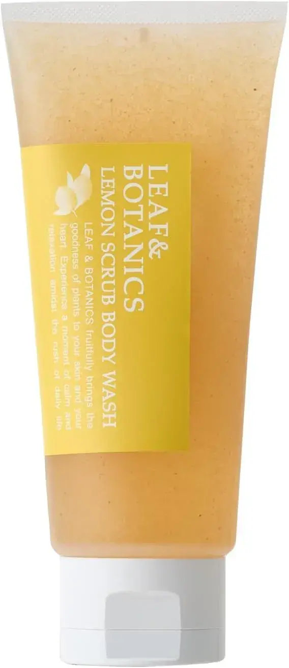 Leaf & Botanics Lemon Exfoliating Body Wash for Smooth Skin 220g