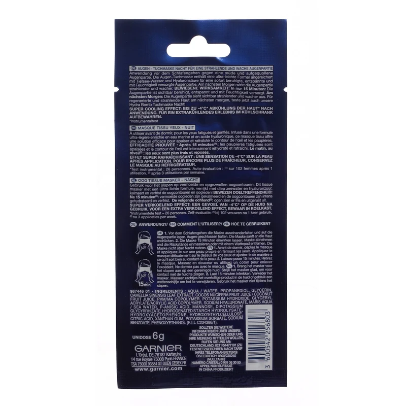 Masque de nuit en tissu pour yeux Hydra Bomb
