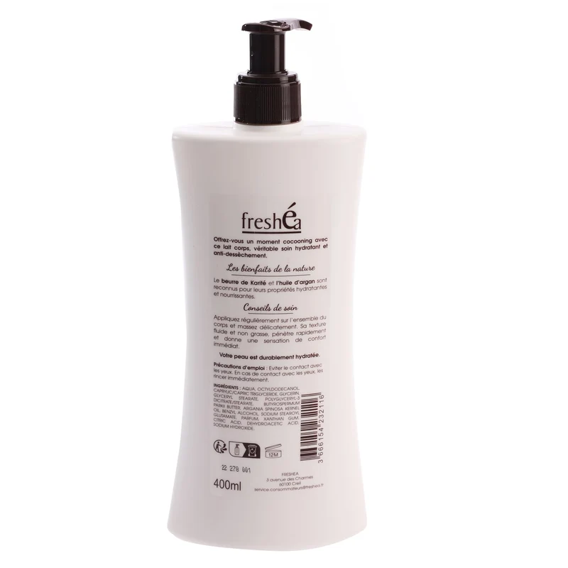 Lait anti-dessèchement corps argan et karité